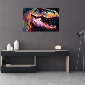 Tablou - Dinozaur, pictură (90x60 cm)
