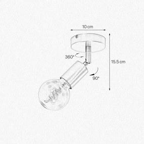 Plafoniera cu Spot din alama personalizabila Venere