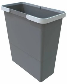 Coș de gunoi cu mânere II 12 l, gri