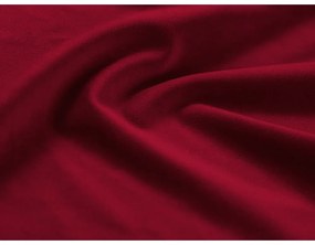 Colțar roșu extensibil, cu spațiu de depozitare cu tapițerie din catifea (cu colț pe partea dreaptă-în formă de "U") Kyoto – Cosmopolitan Design