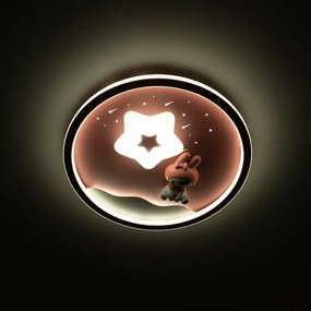 Brilagi - Lampă de plafon LED pentru copii BUNNY, 83W, 230V, 3000–6000K, reglabilă, cu telecomandă