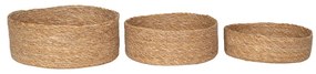 Coșuri Batam, iarbă de mare, naturale, 3pcs