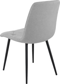 Scaun LIBRA PLATINUM GREY gri cu picioare negre