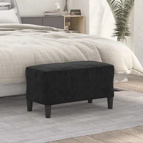 349402 vidaXL Bancă, negru, 70x35x41 cm, catifea