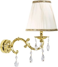 Aplica de perete cu abajur elegant si cristale Classic Wall