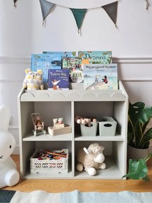 Biblioteca pentru copii Book Nook verde salvie H76 cm