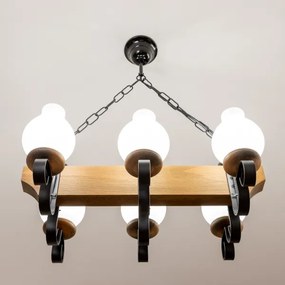 Lustră pe lanț Brilagi QUEEN 6xE14/40W/230V fag