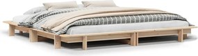 vidaXL Cadru de pat fără saltea, 200x200 cm, lemn masiv pin