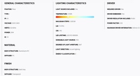 Stalp LED iluminat exterior simetric 360º IP65 RUSH 80cm 2700K CASAMBI