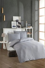 Set lenjerie pat 162ELR1695, bumbac/poliester, gri deschis/alb, 140x20