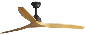 Ventilator de tavan FARO 33718DC ALO L lemn/negru d. 152 cm + telecomandă