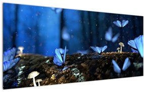 Tablou cu fluturi alabstre (120x50 cm)
