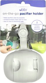 Suport suzeta portabil gri - Ubbi On The Go