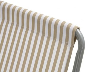 Sezlong de plaja pliabil SAND STRIPES, maro