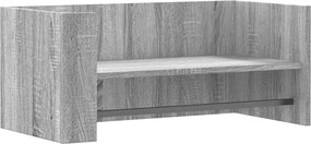 vidaXL Raft de perete, gri sonoma, 70,5x35x30,5 cm, lemn prelucrat