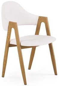 Scaun de sufragerie Akra (alb). Promo -6%. 1048199