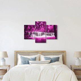 Tablou - Cascadă, violet (90x60 cm)