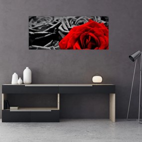 Tablou - Flori de trandafir (120x50 cm)