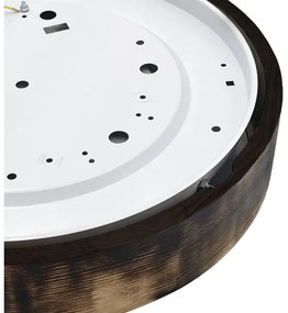 Brilagi - Plafonieră LED CARVALHO SMOKEY 36W/230V, stejar, Ø 47,5 cm