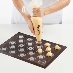 Plansa pentru copt Lekue 1010197, 40x30 cm, Silicon, Microperforatii, +4/220 °C, Negru