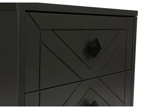 Noptieră LUNA 55x50 cm antracit/neagră