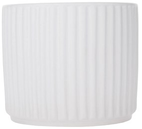 Ghivece de flori din ceramică, set de 2, alb mat, KELSO