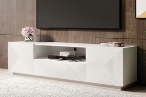 Comodă TV Asha 167 cm cu sertare - alb mat