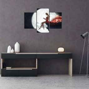 Tablou - Femeia sub clar de lună (90x60 cm)