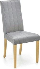 Scaun DIEGO 3,  gri deschis/stejar miere, stofa catifelata/lemn de fag