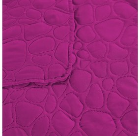 Cuvertura de pat violet cu model STONE Dimensiune: 200 x 220 cm