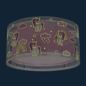 Plafonieră pentru copii UNICORNS 2xE27/60W/230V Dalber 41596