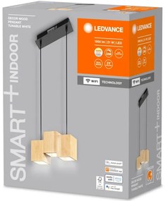 Lustră LED pe cablu dimabilă DECOR WOOD 3xLED/7W/230V Wi-Fi Ledvance