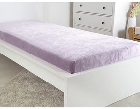 B.E.S. Petrovice Cearșaf din microflanel violet,90 x 200 cm, 90 x 200 cm