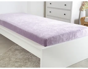 B.E.S. Petrovice Cearșaf din microflanel violet,90 x 200 cm, 90 x 200 cm