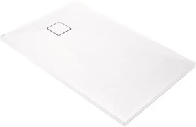 Cadita de dus dreptunghiulara Deante Correo alb 100x80 cm