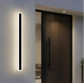 Aplica de perete LED pentru exterior MIRANA S LED/25W/230V 4000K IP44 120 cm negru