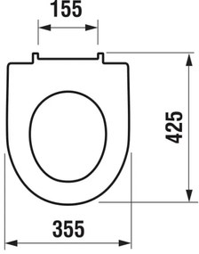 Capac WC JIKA H8933843000631 LYRA, duroplast, alb