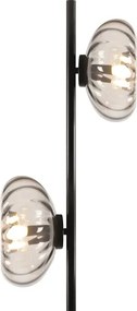 Osram - Lampă de podea DECOR SMOKE 2xE14/12W/230V negru/gri fumuriu