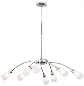 Lustra suspendata inaltime reglabila Carla LU 1672/8 chrom OR
