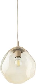 Brilagi - Lustră suspendată cu cablu VULCANO 1xE27/15W/230V bej/bej fumuriu