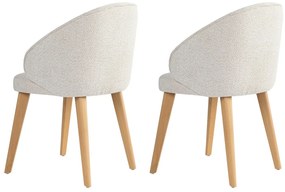 Set de scaune de sufragerie Bentley White andLight Oak, 2 buc.