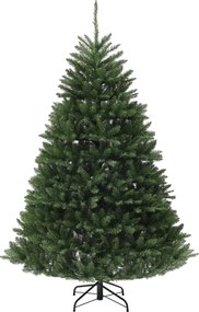 HOMCOM Pom de Crăciun Artificial Înalt de cu 1838 Ramuri, Pom de Crăciun Realist cu Bază de Oțel, Ø130x195 cm, Verde | Aosom Romania