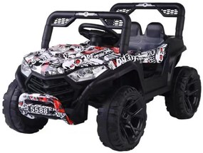 Masinuta Electrica cu acumulator pentru copii NOVOKIDS™ Buggy Mini UTV, Cu faruri luminoase, Telecomanda, 3-7 ani , max 30 kg, 3 Viteze, Lungime 110