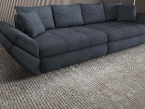 Canapea extensibilă dumonde cu ladă de depozitare si sezut confortabil din spuma high-density, Loana Enjoy Antracit 300x100 cm