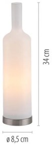 JUST LIGHT. 14006-16 - Lampă de masă BOTTLE 1xE14/25W/230V albă