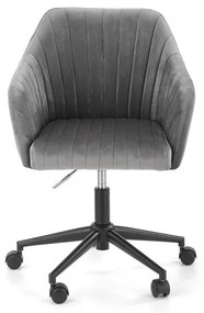 Scaun de birou Fresco velvet gri H91 cm