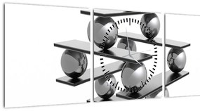 Tablou - Stabilitatea (cu ceas) (90x30 cm)