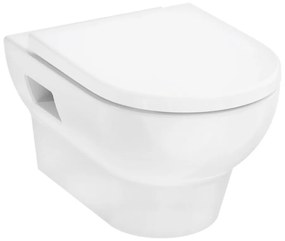 Set vas WC suspendat Hansgrohe GladeLake S AquaChannel Flush cu capac softclose alb lucios