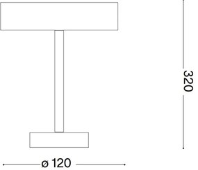 Ideal Lux - Lampă LED de exterior TOFFEE LED/2W/230V CRI 90 IP54 negru, touch