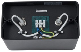 Spot de design negru, montat la suprafață, GU10 70mm, cu 2 lumini, rotativ și înclinabil - Vox